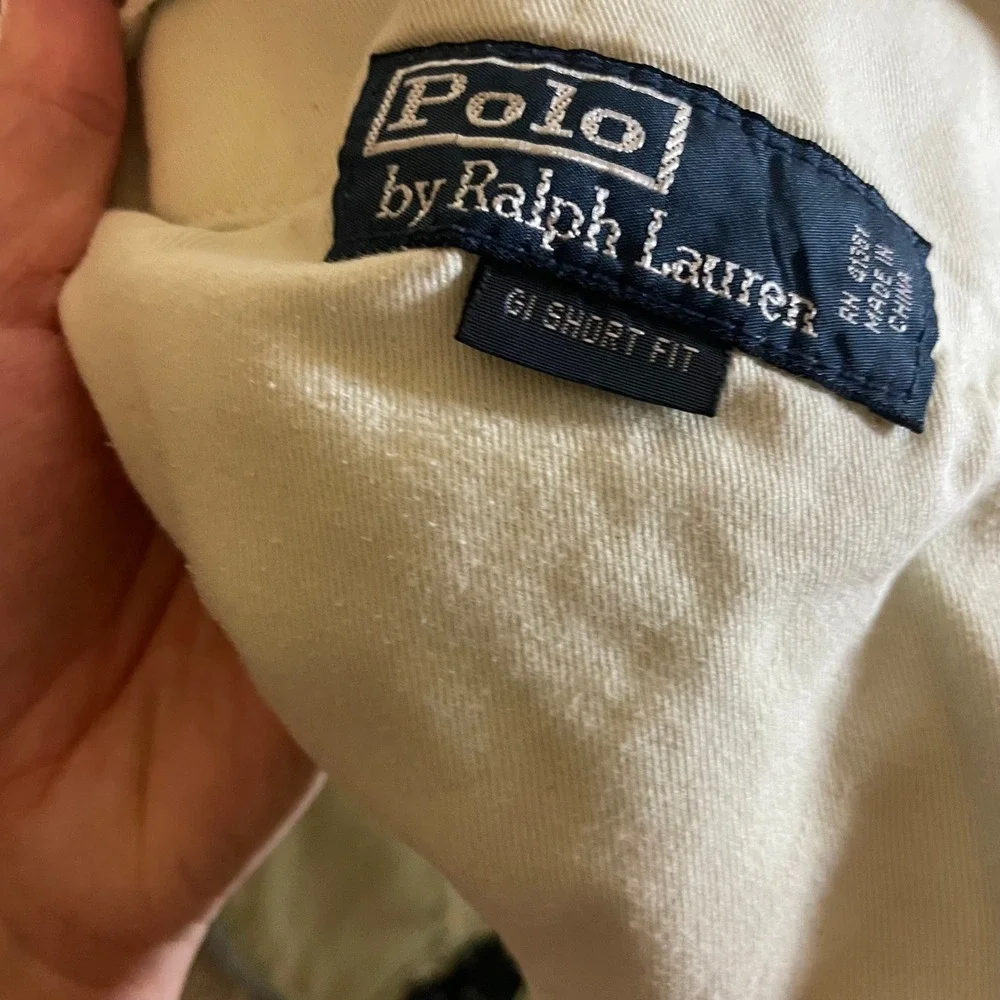 Polo‎ Ralph Lauren Men's Fit Chino Shorts Beige Nautical Flag - Size 38